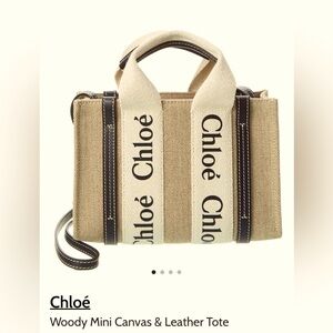 Chloe woody mini tote
